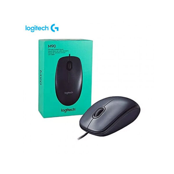 LOGITECH M90 USB WIRED MOUSE – (1Y)