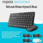 RAPOO 8000M MULTI-MODE WIRELESS KEYBOARD MOUSE COMBO SWITCH BETWEEN BLUETOOTH & 2.4G CONNECT 3 DEVICES FOR COMPUTER/PHONE - Image 2