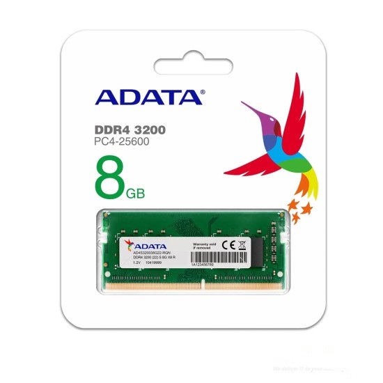AD4S320038G22-RGN-550x550-11.jpg ADATA AD4S320038G22-RGN 8GB DDR4 3200MHZ 260-PIN SODIMM LAPTOP RAM - Image 1