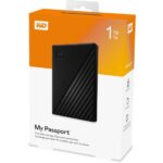 WD 1TB MY PASSPORT PORTABLE EXTERNAL HARD DRIVE - USB 3.0  (2Y)