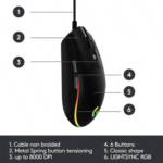 Logitech G102 Lightsync Programmable Wired USB Gaming Mouse- (1Y) - Image 2