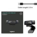 LOGITECH HD PRO WEBCAM C920, WIDESCREEN VIDEO CALLING AND RECORDING, 1080P CAMERA, DESKTOP OR LAPTOP WEBCAM- (1Y) - Image 2