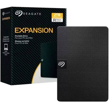 images (2) SEAGATE 2TB EXPANSION PORTABLE HARD DRIVE (2 Years) - Image 1