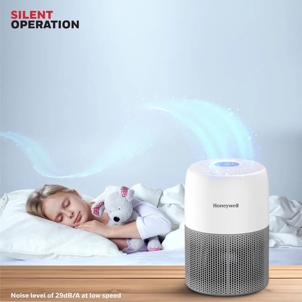 honeywell-air-touch-v1-3-gallery Honeywell Air Touch V1 Air Purifier for Home & Office, 3-in-1, Pre, H13 HEPA, Activated Carbon, Removes 99.99% Pollutants, Allergens, Pet Danger, Smoke, Dust & Pollens - Image 1