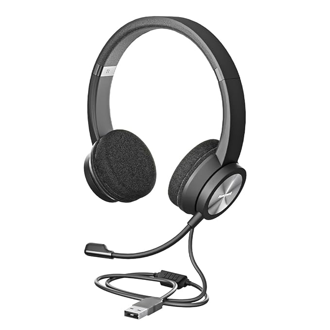 515muBRPd5L._SX679_ Honeywell Trueno U30 Wired On-Ear Headphones with Rotating Mic for HD Calling, Dual 40mm Drivers, Adjustable Headband for PC/Laptop/Computers, in-Built Noise canceling, Stereo Sound, Deep Bass(Ultimate Series) - Image 1