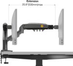 NB F80 Full Motion Swivel Ergonomic Monitor Arm with Gas Spring for 17-30”Computer Monitors – North Bayou - Image 2