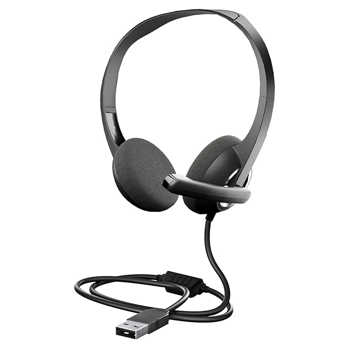 61zxgqOYcDL._SX679_ Honeywell Suono P40 Wired On-Ear Headphones with Rotating Mic for HD Calling, Dual 40mm Drivers, Adjustable Headband for PC/Laptop/Computers, in-Built Noise canceling, Stereo Sound, Deep Bass(Platinum Series) - Image 1