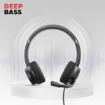 Honeywell Trueno U30 Wired On-Ear Headphones with Rotating Mic for HD Calling, Dual 40mm Drivers, Adjustable Headband for PC/Laptop/Computers, in-Built Noise canceling, Stereo Sound, Deep Bass(Ultimate Series) - Image 4