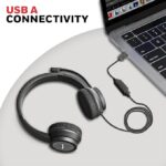 Honeywell Trueno U30 Wired On-Ear Headphones with Rotating Mic for HD Calling, Dual 40mm Drivers, Adjustable Headband for PC/Laptop/Computers, in-Built Noise canceling, Stereo Sound, Deep Bass(Ultimate Series) - Image 6
