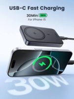 UGREEN 10000mAh 30W Qi2 Magnetic Wireless Power Bank - Image 3