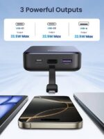 UGREEN 20000mAh 20W Power Bank with Integrated Type-C Cable - Image 2