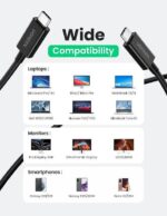 UGREEN 0.8 Meter Thunderbolt 4 8K Video, 40Gbps Data, 100W Cable - Image 7