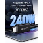 UGREEN 1 Meter 16K 60Hz 240W 120Gbps Type-C Thunderbolt™ 5 Cable - Image 6